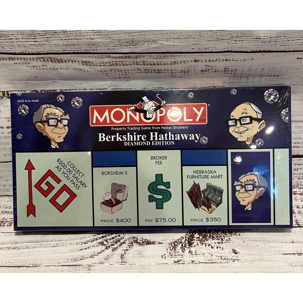 RARE Berkshire Hathaway Diamond Edition Monopoly 2005 Warren Buffett NEW SEALED